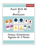 SPANISH Geometric Shapes: 3 Part Cards