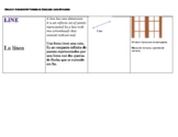 SPANISH  Geometry  (vocabulary) Flash Cards: Points, Lines