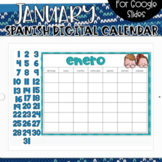 SPANISH - Google Slides Calendar | January