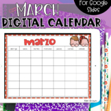 SPANISH - Google Slides Calendar | March