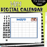 SPANISH - Google Slides Calendar | May