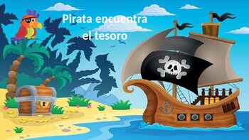 Preview of SPANISH Gross Motor Telehealth: Pirata Encuentra el Tesoro