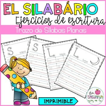 Preview of Trace Syllables in Spanish | Trazo de Sílabas | Las silabas | El alfabeto
