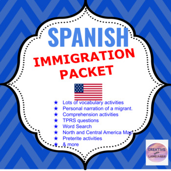 Preview of SPANISH-IMMIGRATION PACKET (Actividades en español sobre la inmigración)
