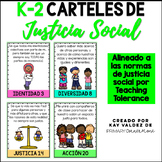 SPANISH K-2 Carteles de Justicia Social-Social Justice Pos