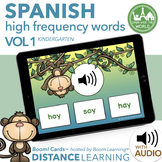 SPANISH Kindergarten High Frequency Words Volume 1 Boom Cards™