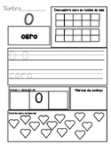 SPANISH Kindergarten Number Worksheet FREEBIE