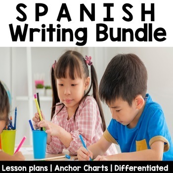 Preview of SPANISH Kindergarten Writing Units Bundle | Writers Workshop