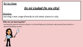 Preview of SPANISH LESSON IN MY CITY - En mi ciudad
