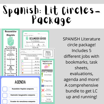 Preview of SPANISH Literature Circle/Book Club Package!