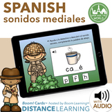 SPANISH Medial Sounds Boom Cards™ sonidos mediales