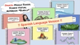 SPANISH Middle School Science Virtual Notebook BUNDLE