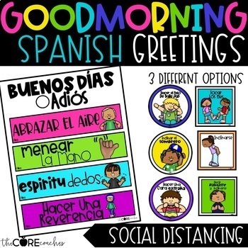 Preview of SPANISH Morning Greeting Choices - Back to School - Editable Greeting Signs 
