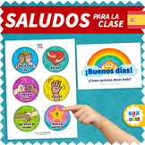 SPANISH Morning Greeting Choices Hispanic Classroom Decor 