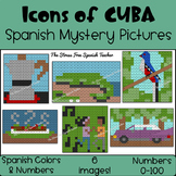 SPANISH Mystery Pictures Icons of CUBA Color By Number | H
