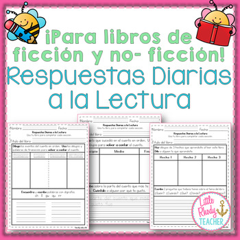 Preview of SPANISH (NO PREP) Differentiated Daily Reading Responses