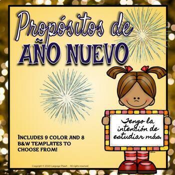 Preview of SPANISH- New Year Resolutions 2024/Propósitos de Año Nuevo 2024