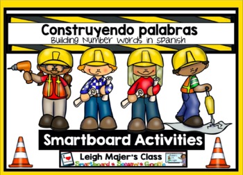 Preview of SPANISH Number Word Mix Up for SMARTboard