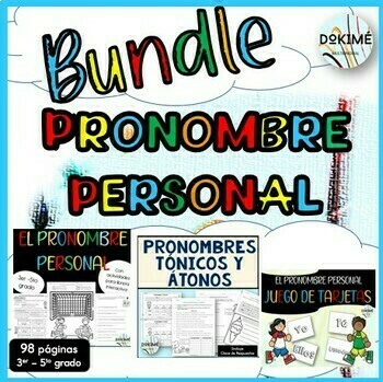 Preview of SPANISH PERSONAL PRONOUNS BUNDLE - Los pronombres personales en español BUNDLE