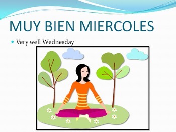 Daily Spanish word, with a hint (mnemonic, mem, mental nudge) - Wednesday  el miércoles Wednesday we always eat
