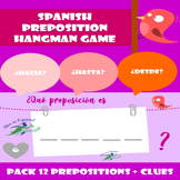 SPANISH PREPOSITION HANGMAN GAME | GAMIFICATION FOR SPANIS