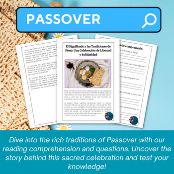Preview of SPANISH Passover Journey | Engaging Activities to Celebrate Tradition