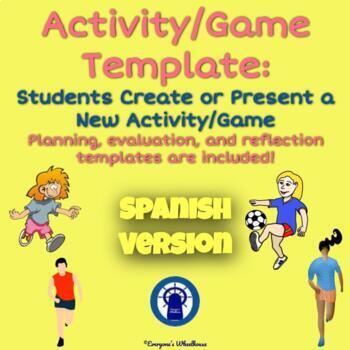 Preview of SPANISH Physical Education Game/Activity Creation or Presentation Template