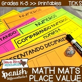 SPANISH Place Value Mats | Valor posicional {Differentiate