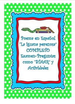 Preview of SPANISH Poema-"La Iguana Perezosa"