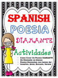 SPANISH Poetry DIAMANTE with different Topics-NO PREP