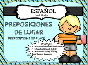 Preview of SPANISH - Prepositions of Place -PREPOSICIONES DE LUGAR