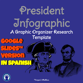 Preview of SPANISH President Research Graphic Organizer for Google Slides™ 