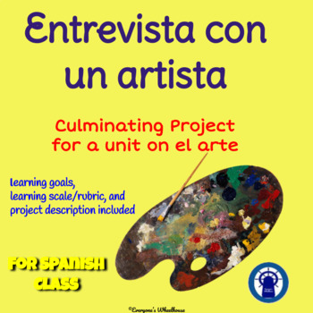Preview of SPANISH Project: El Arte--Printable Interview with a Hispanic Artist Project