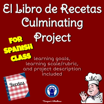 Preview of SPANISH Project: El Libro de Recetas