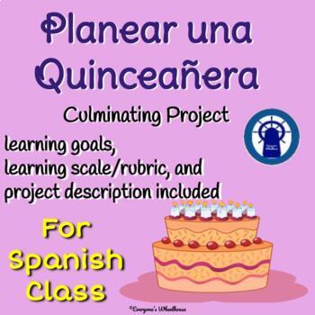 Preview of Planear una Quinceañera--Printable SPANISH Project