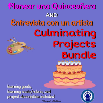 Preview of SPANISH Projects Bundle: Printable Projects for Arte and Quinceañera