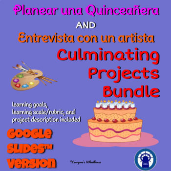 Preview of SPANISH Projects Bundle: Projects for Arte and Quinceañera for Google Slides™