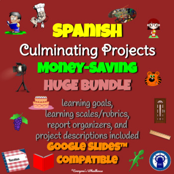 Preview of SPANISH Projects HUGE Bundle: ELEVEN Projects for Google Slides™