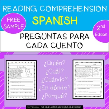 Preview of SPANISH-Reading Comprehension 2nd Edition (w/digital option) - Distance Learning