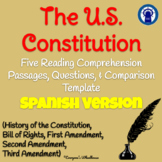 SPANISH The Constitution Reading Comprehension Passages wi