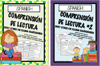 Preview of SPANISH - Reading Comprehension Short Stories - Comprensión de Lectura BUNDLE