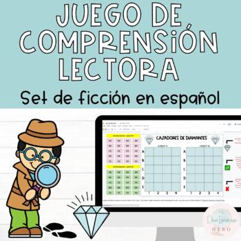 Preview of SPANISH | Reading comprehension game for literacy centers & test prep - FICTION