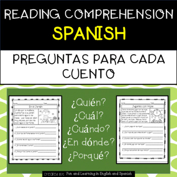 Preview of SPANISH - Reading Comprehension Passages (w/digital option) - Distance Learning