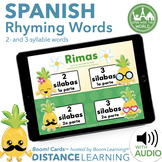 SPANISH Rhyming Words Rimas Boom Cards™