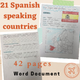 SPANISH SPEAKING COUNTRIES- 42 Pages! year long activity