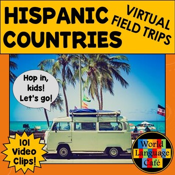 Preview of SPANISH SPEAKING COUNTRIES VIDEOS ⭐ 101 Hispanic Countries Videos Heritage Month