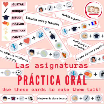Preview of SPANISH SPEAKING PRACTICE: THE SUBJECTS. Práctica oral LAS ASIGNATURAS