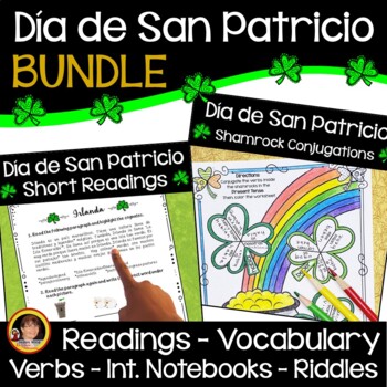 Preview of Spanish St. Patrick's Day Beginning Reading Activities | Día de San Patricio