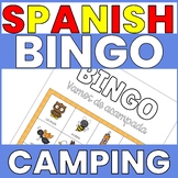 SPANISH SUMMER CAMP VOCABULARY BINGO GAME - IR DE CAMPAMENTOS