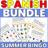 SPANISH SUMMER OCEAN ANIMALS BEACH TRAVEL CAMPING BINGO VO